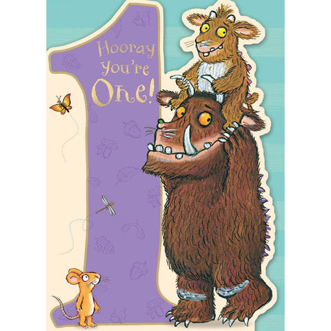 The Gruffalo First Birthday Card an Official The Gruffalo Product