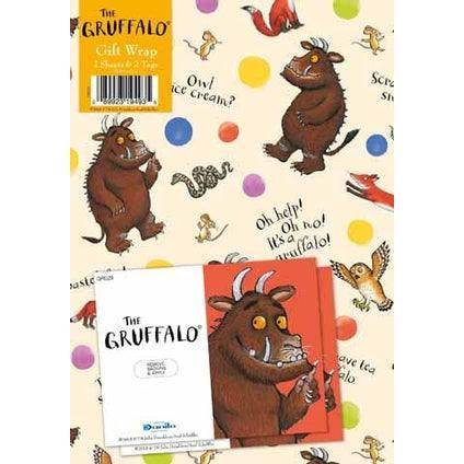 The Gruffalo Gift Wrap 2 Sheets & Tags an Official The Gruffalo Product
