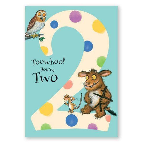 The Gruffalo Personalised Age 2 Birthday Card an Official The Gruffalo Product