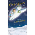The Snowman and The Snowdog Grandson Christmas Card an Official The Snowman and The Snowdog Product