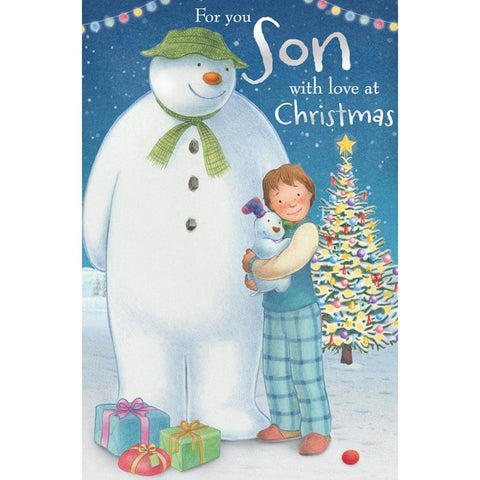 The Snowman and The Snowdog Son Christmas Card an Official The Snowman and The Snowdog Product