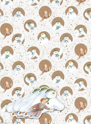 The Snowman Christmas Wrapping Paper, Gift Wrap, 4 Sheets & 4 Tags an Official The Snowman Product