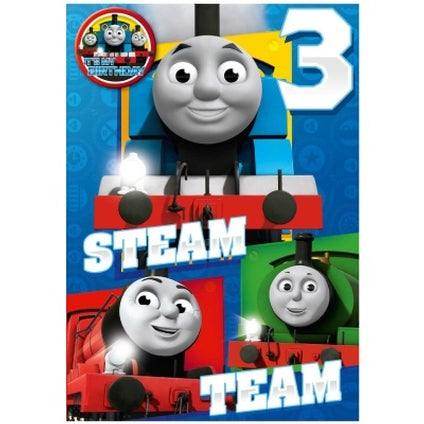 Thomas and Friends 3-Year-Old Birthday Card & Badge an Official Thomas and Friends Product