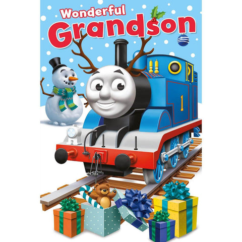 Thomas and Friends Grandson Christmas Card an Official Thomas and Friends Product