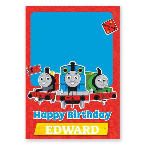 Thomas and Friends Personalised Name and Photo Upload Birthday Card an Official Danilo Promotions Product