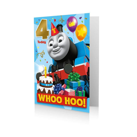 Thomas The Tank Engine Age 4 Birthday Card an Official Thomas and Friends Product