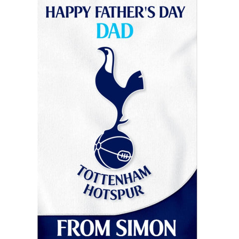 Tottenham Hotspur Personlised Father's Day Card - Greeting Card an Official Danilo Promotions Product