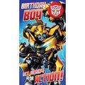 Transformers The Last Knight Birthday Boy Badged Card an Official Transformers Product