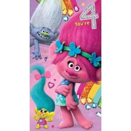 Trolls Age 4 Birthday Card – Danilo Promotions