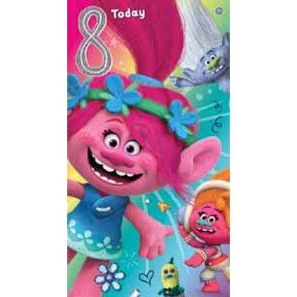 Trolls Age 8 Birthday card – Danilo Promotions