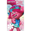 Trolls Birthday Girl Card an Official Trolls Product