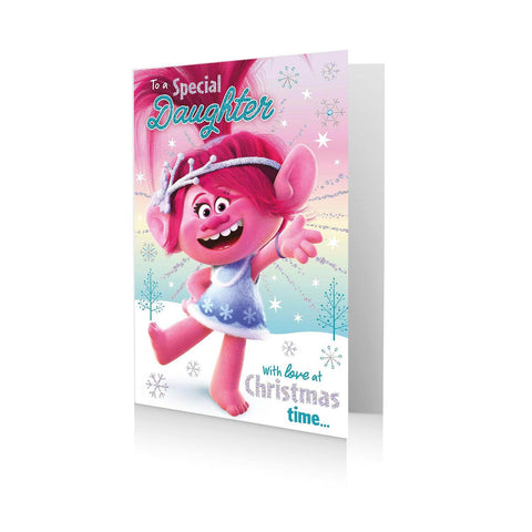 Trolls Daughter Christmas Card an Official Trolls Product
