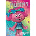 Trolls Mummy Birthday Card an Official Trolls Product