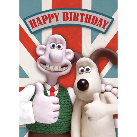 Wallace & Gromit Birthday Card, Officially Licensed Product an Official Wallace & Gromit Product