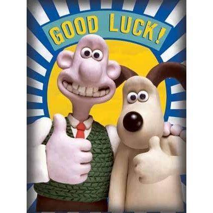 Wallace & Gromit Good Luck Card an Official Wallace & Gromit Product