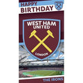 West Ham Happy Birthday Crest Card an Official West Ham FC Product