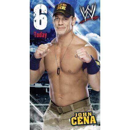 WWE Age 6 Birthday Card an Official WWE Product