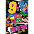 WWE Birthday Card Age 9, Officially Licensed Product an Official WWE Product