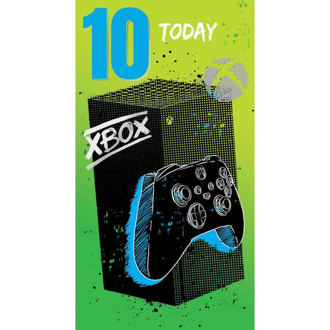 XBOX Birthday Card Age 10, Officially Licensed Product an Official XBOX Product