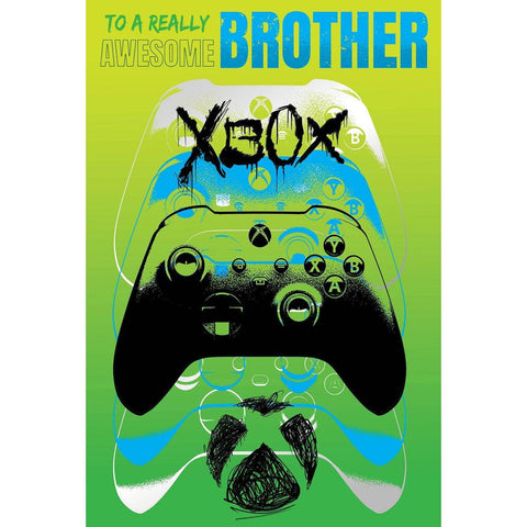 XBOX Birthday Card For Brother, Officially Licensed Product an Official XBOX Product