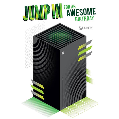 XBOX Birthday Card, Officially Licensed Product an Official XBOX Product