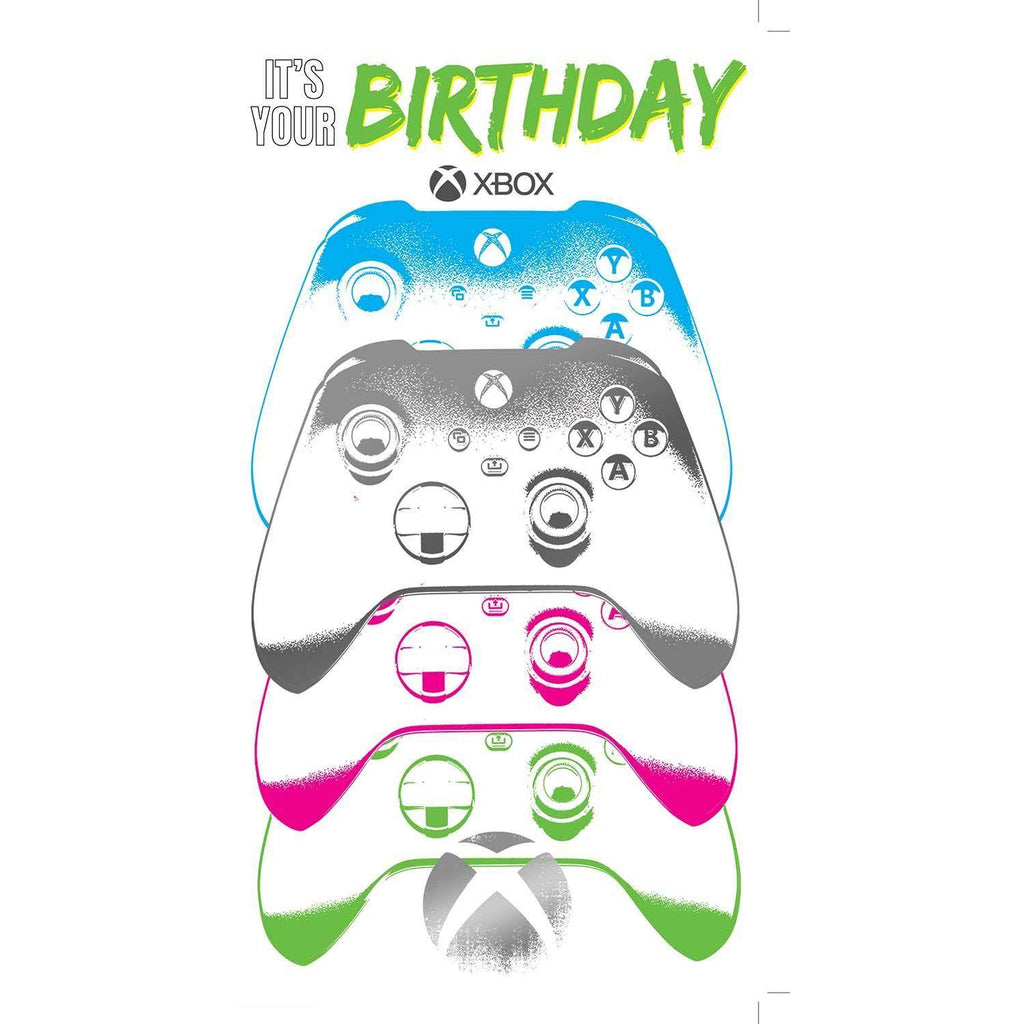 XBOX Birthday Card, Officially Licensed Product an Official XBOX Product